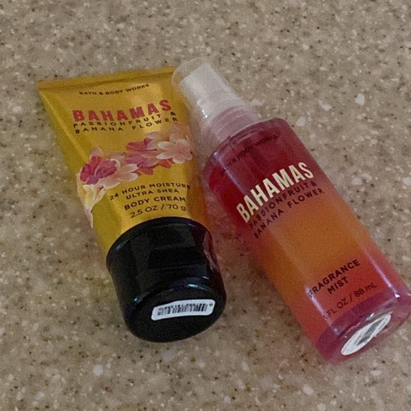 Bath & Body Works Bahamas Passion fruit banana flower fragrance mist body cream - Picture 10 of 11